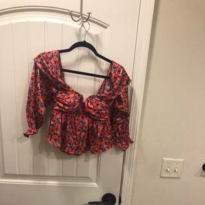 Brand new house of Harlow “burns blouse” no tags